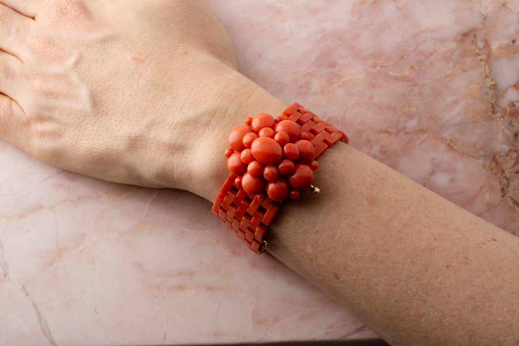 An 19th century Coral Bracelet